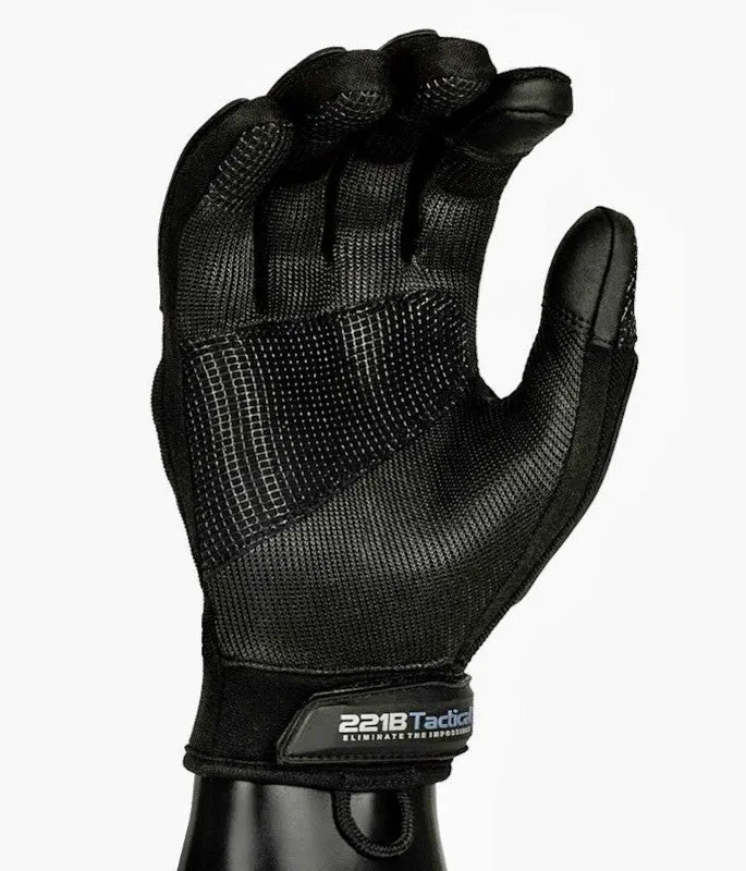 221B Tactical Commander Glove - Hard Knuckle Protection - Full Dexterity - Level 5 Cut Resistant