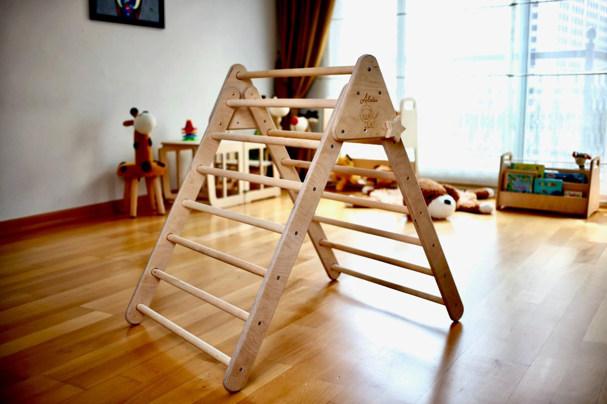 4 Pieces Climbing Set - Climbing Triangle, Arch Rocker, Pillow, and 2in1 Ramp