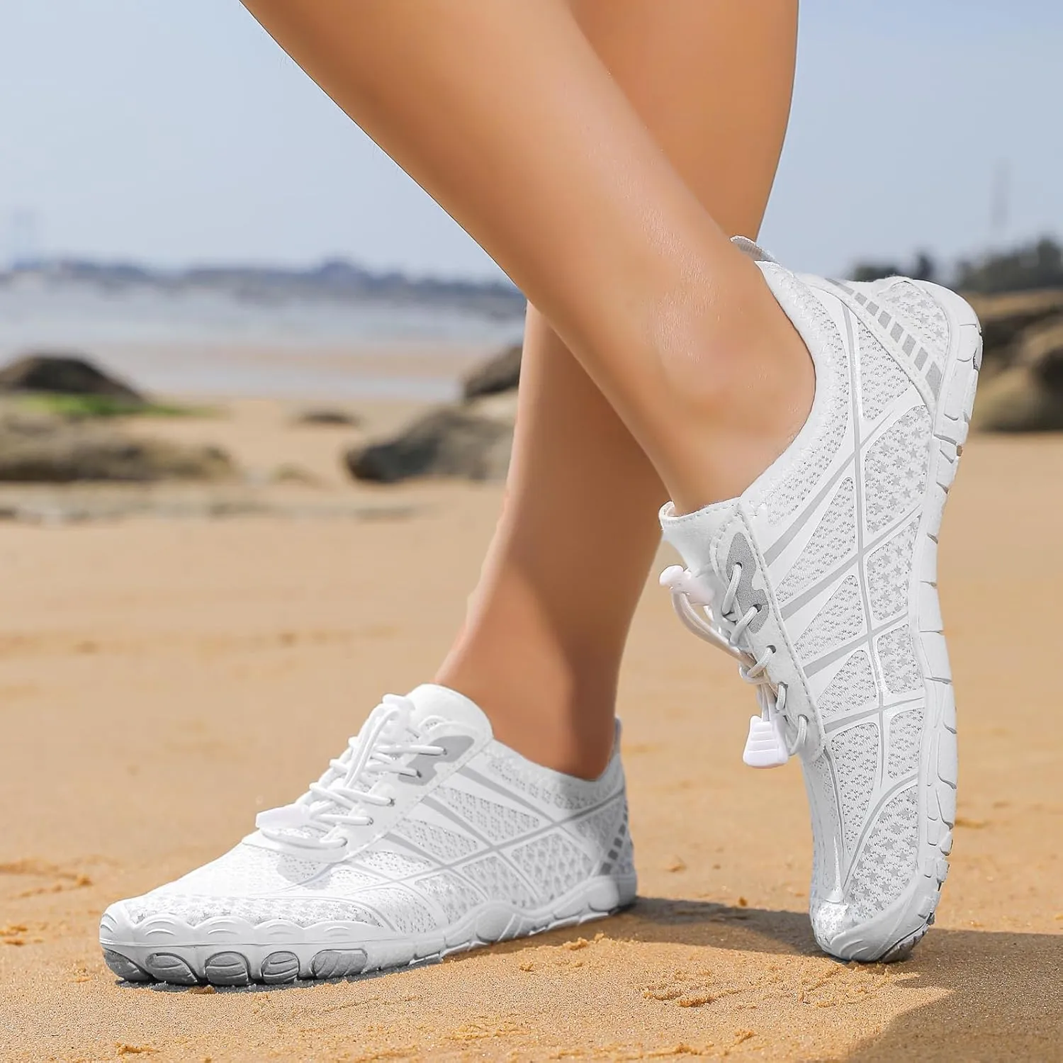 Barefoot Shoes Women Walking Arch Support Hiking Water Shoes with Arch Support for Women Walking with Wide Toe Box Zero Drop Trail Hiking Running Sneakers Breathable Lightweight Outdoor Footwear