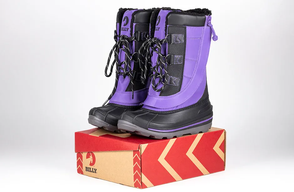 Black/Purple BILLY Ice II Winter Boots