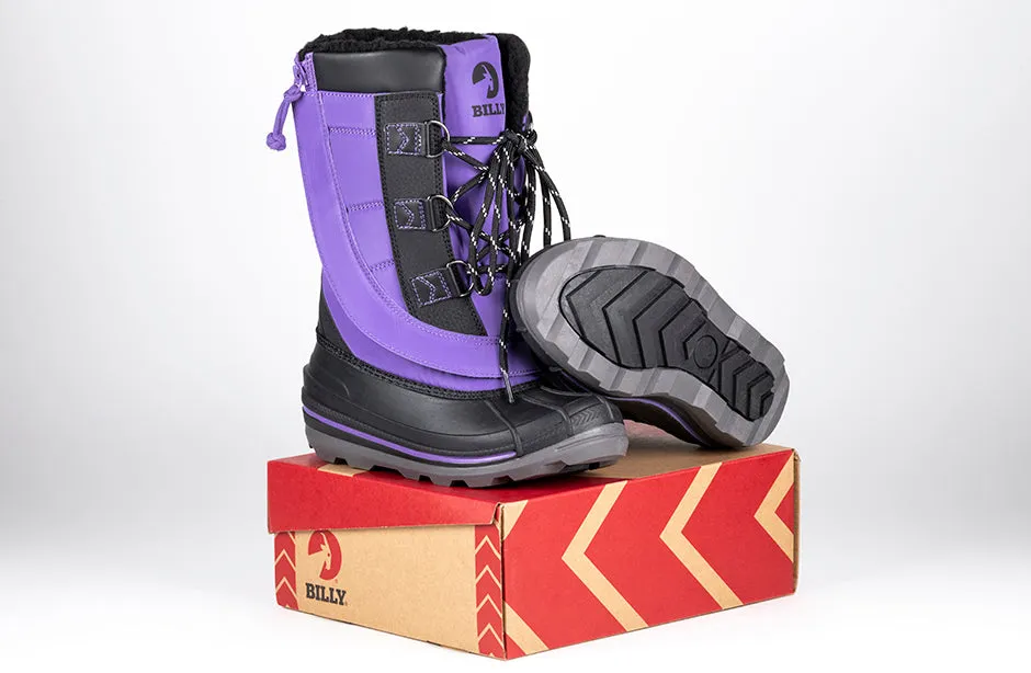 Black/Purple BILLY Ice II Winter Boots