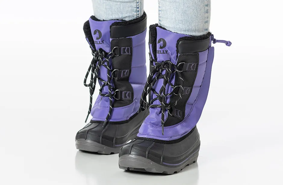Black/Purple BILLY Ice II Winter Boots