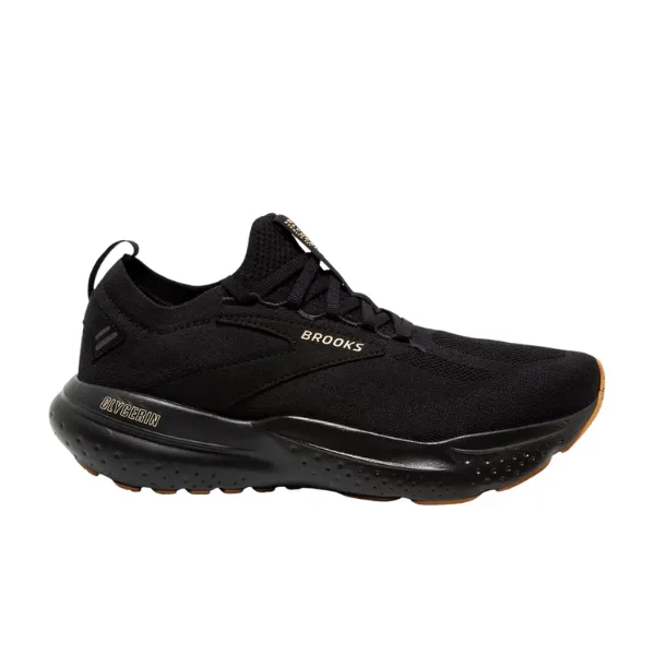 Brooks Mens Glycerin StealthFit 21 Running Shoes - Black/Cream/Biscuit