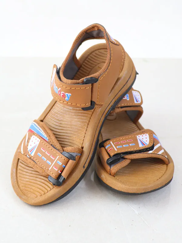 BSD07 Boys Sandal 8Yr - 17Yrs Light Brown