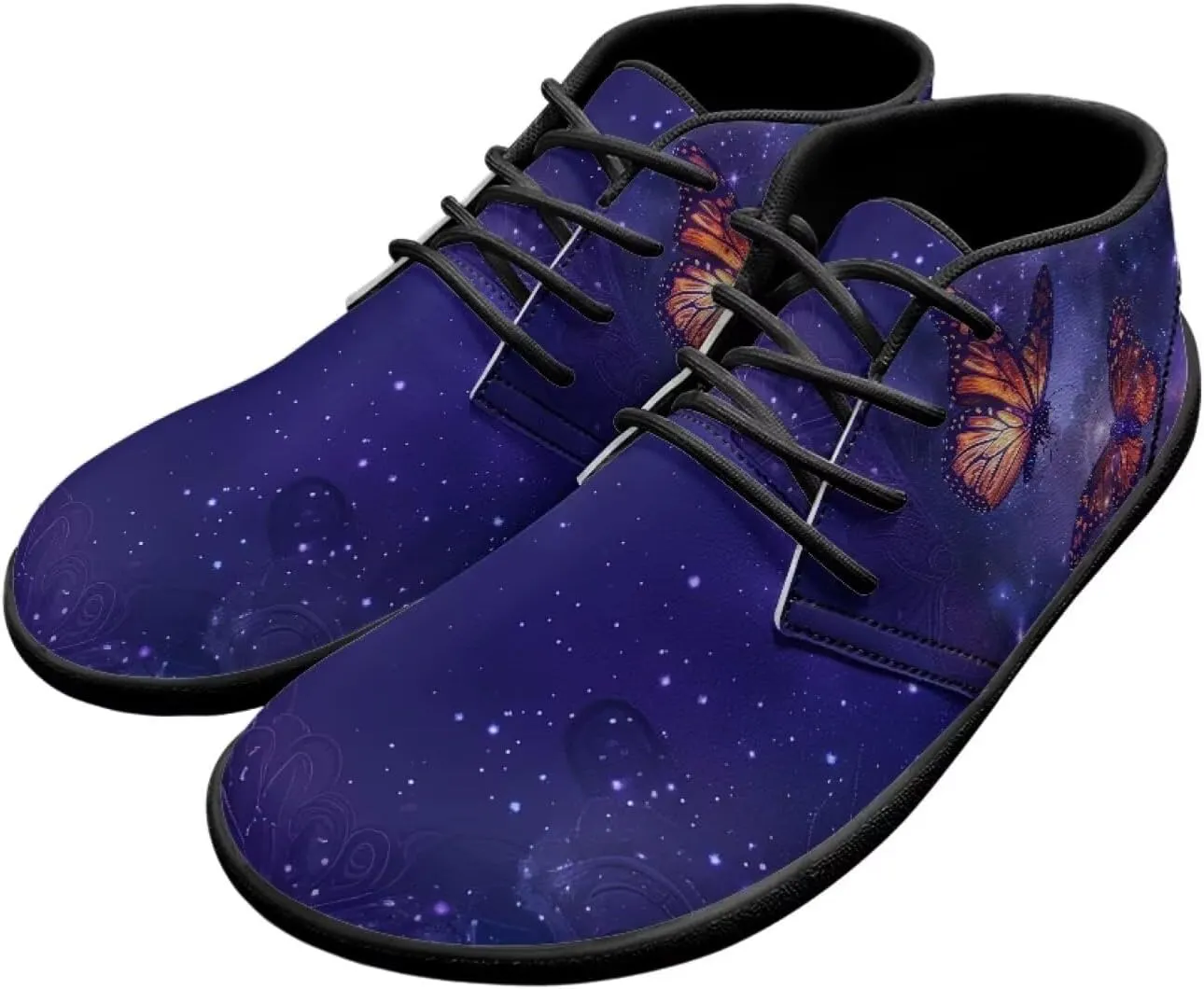 Butterfly Print Walking Shoes Lightweight Walking Tennis Hiking Work Ankle Sneaker for Men Women