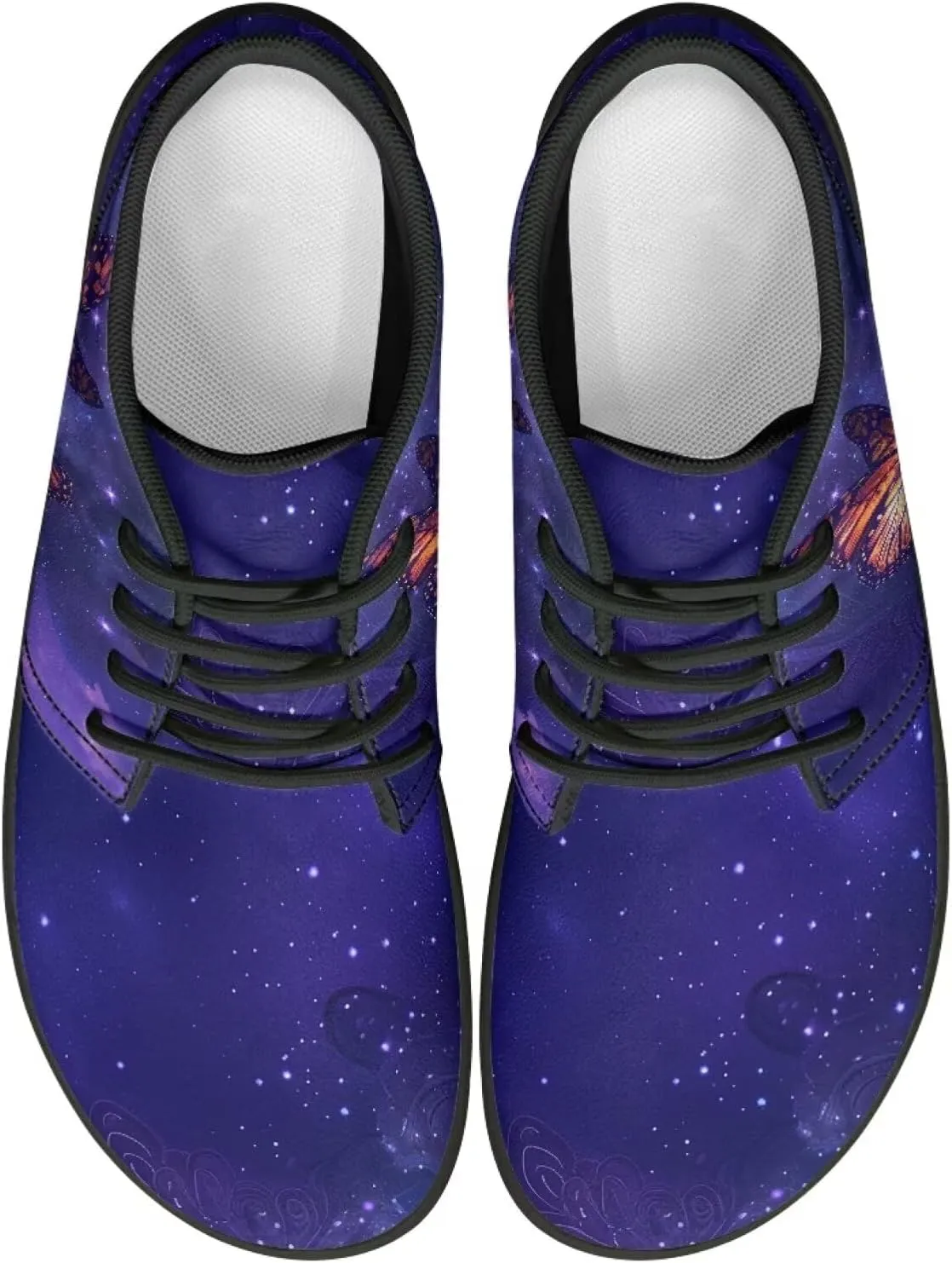 Butterfly Print Walking Shoes Lightweight Walking Tennis Hiking Work Ankle Sneaker for Men Women