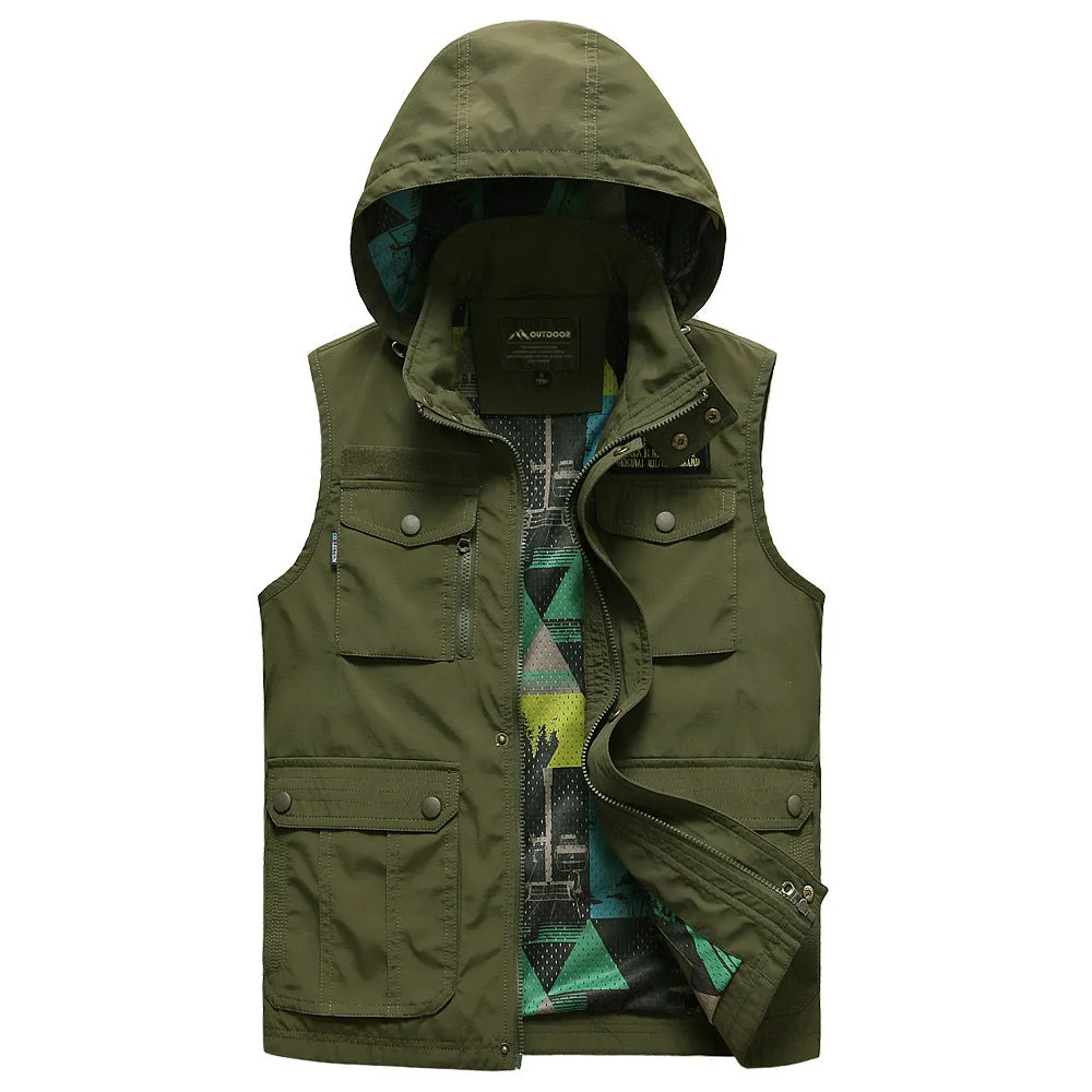 Four Seasons  Men's Hats and Pockets Outdoor Vests