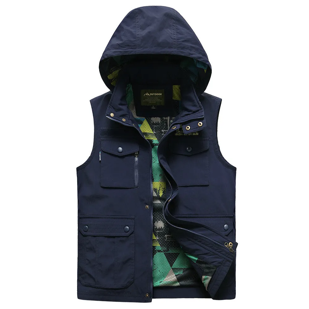 Four Seasons  Men's Hats and Pockets Outdoor Vests