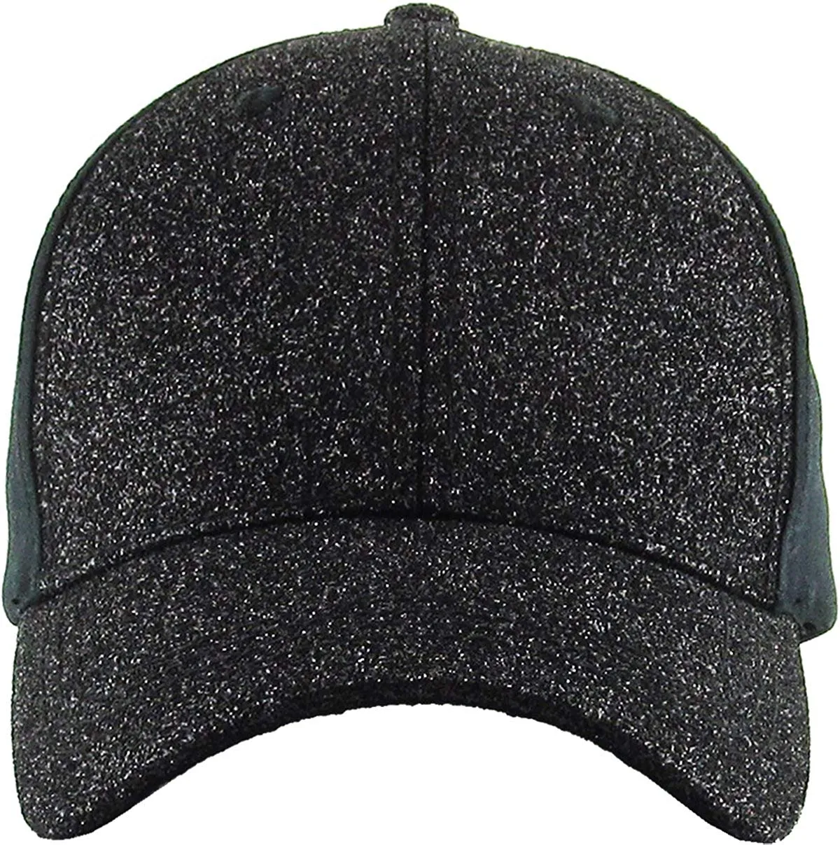 Glitter High Ponytail Messy Bun Hat
