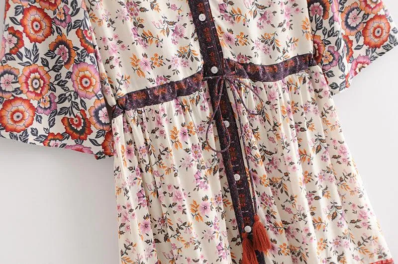 HIPPIE CHICK BUTTON UP DRESS