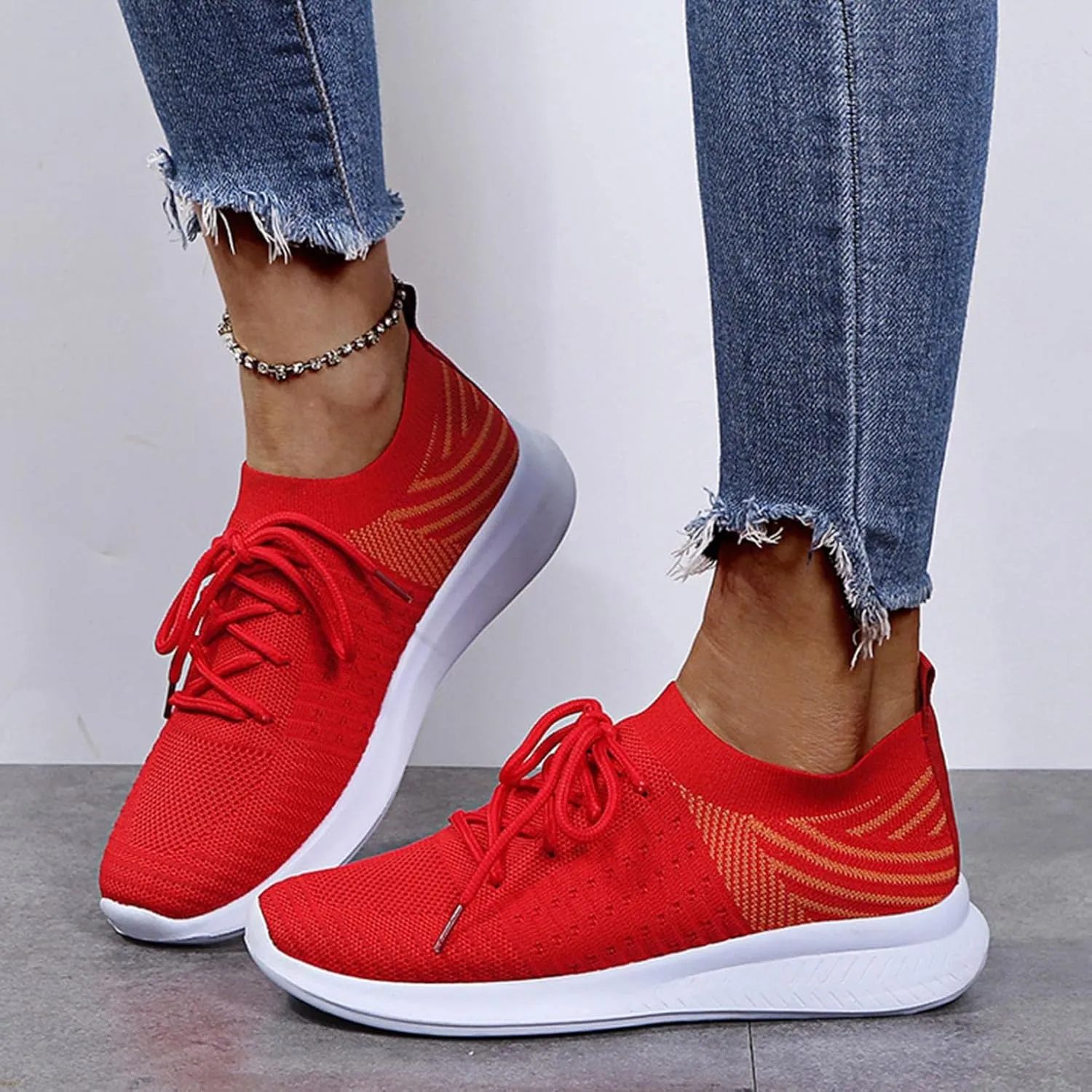 Masbird Sneakers for Women Walking Shoes Platform Lightweight Hollow Slip On Running Athletic Tennis Wide Width Sneakers