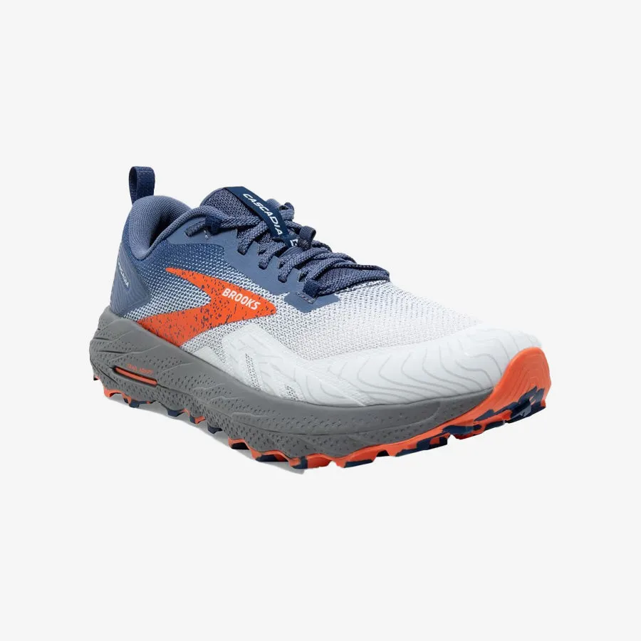 Optimized title: Mens Blue/Navy Blue Cascadia 17 Running Shoes