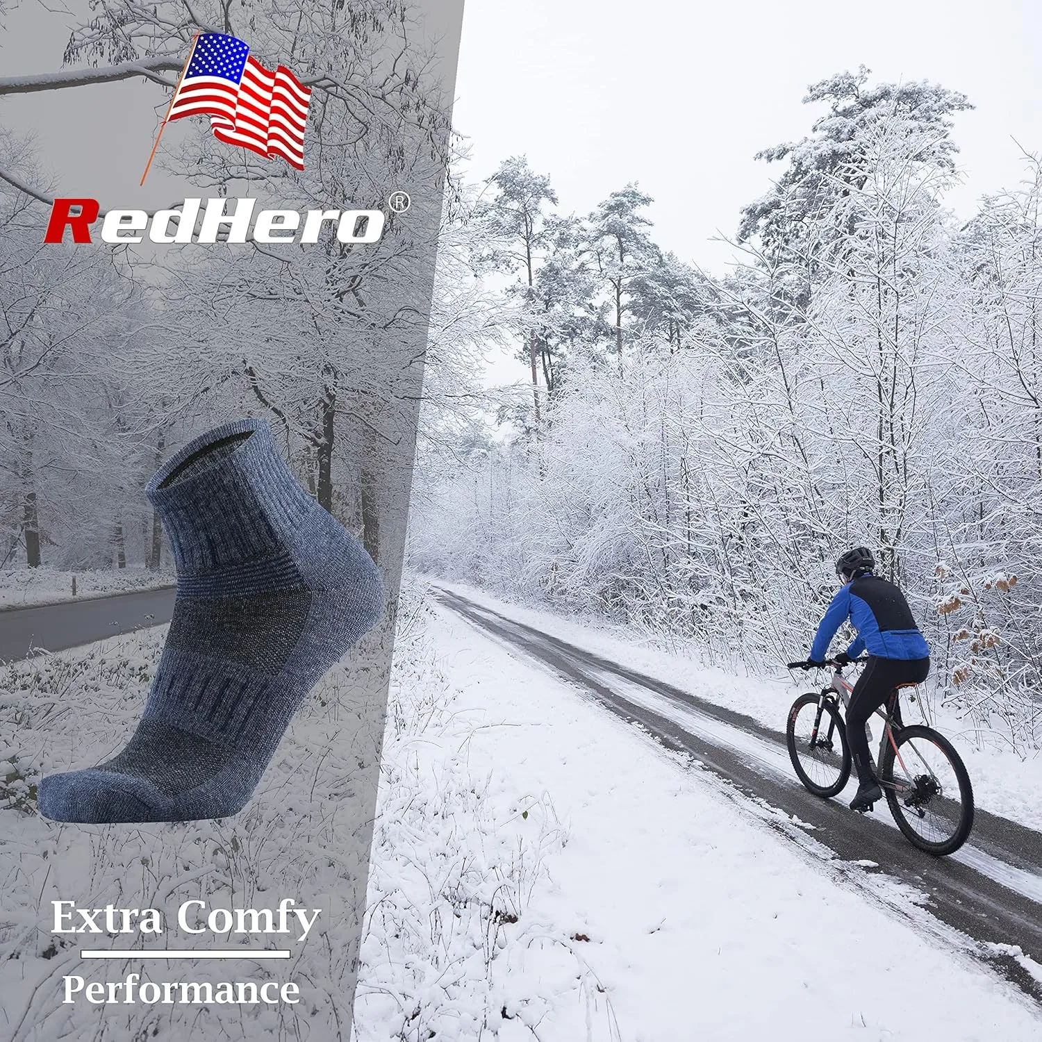 Men's Merino Wool Cushion Low Cut Quarter Socks Outdoor Hiking Hike Light Trail Running Performance Moisture Control
