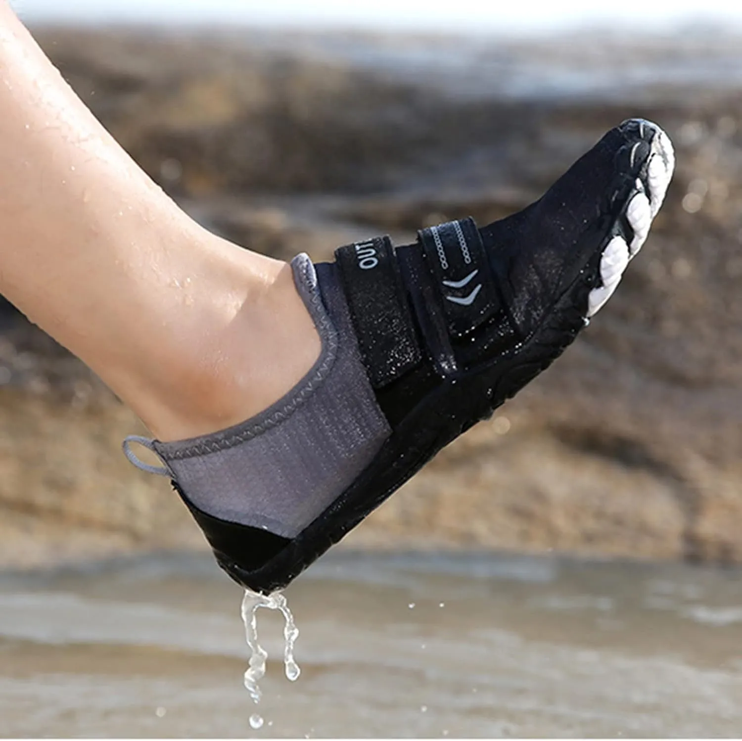 Mens Outdoor Wading Shoes Hiking Footwear Barefoot Quick-Dry Water Sports Shoes for Diving Boating Surfing