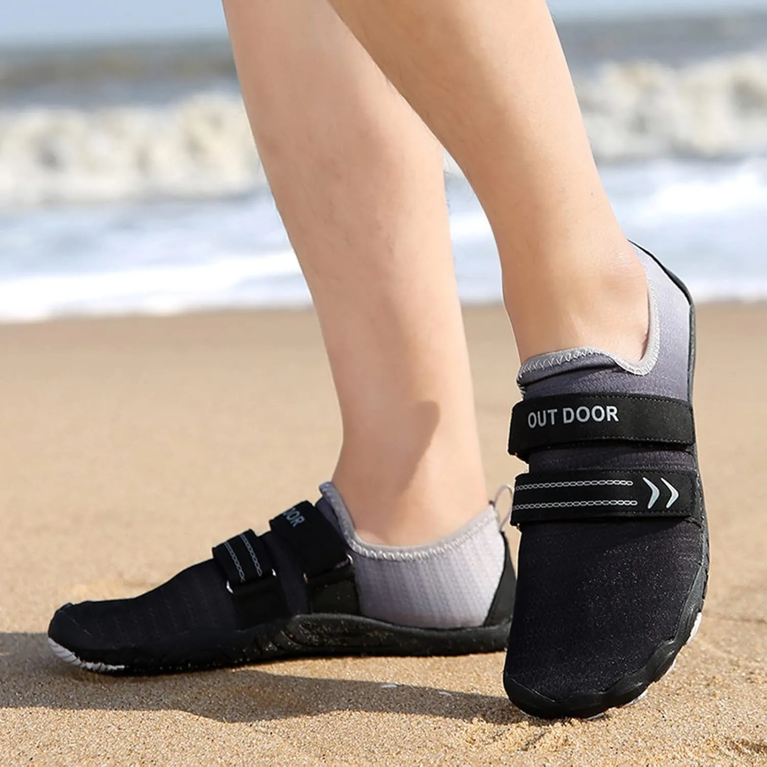 Mens Outdoor Wading Shoes Hiking Footwear Barefoot Quick-Dry Water Sports Shoes for Diving Boating Surfing