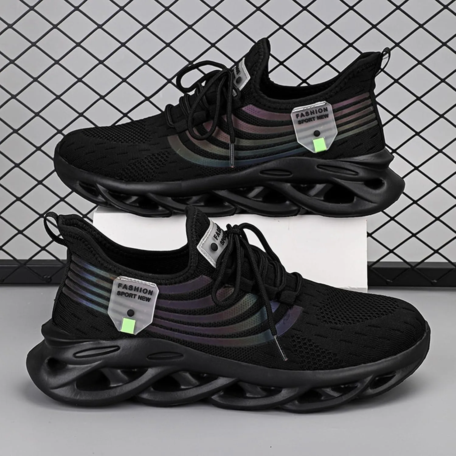 Men's Trail Jogging Running Shoes Non Slip Blade Sole Walking Shoes Tennis Cushioning Sneakers for Men