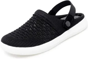 Mens Womens Mules & Clogs Garden Shoes Breathable Mesh Walking Mules Sneakers Open Back Slip On Shoes Non-Slip Outdoor Beach Sandals Unisex