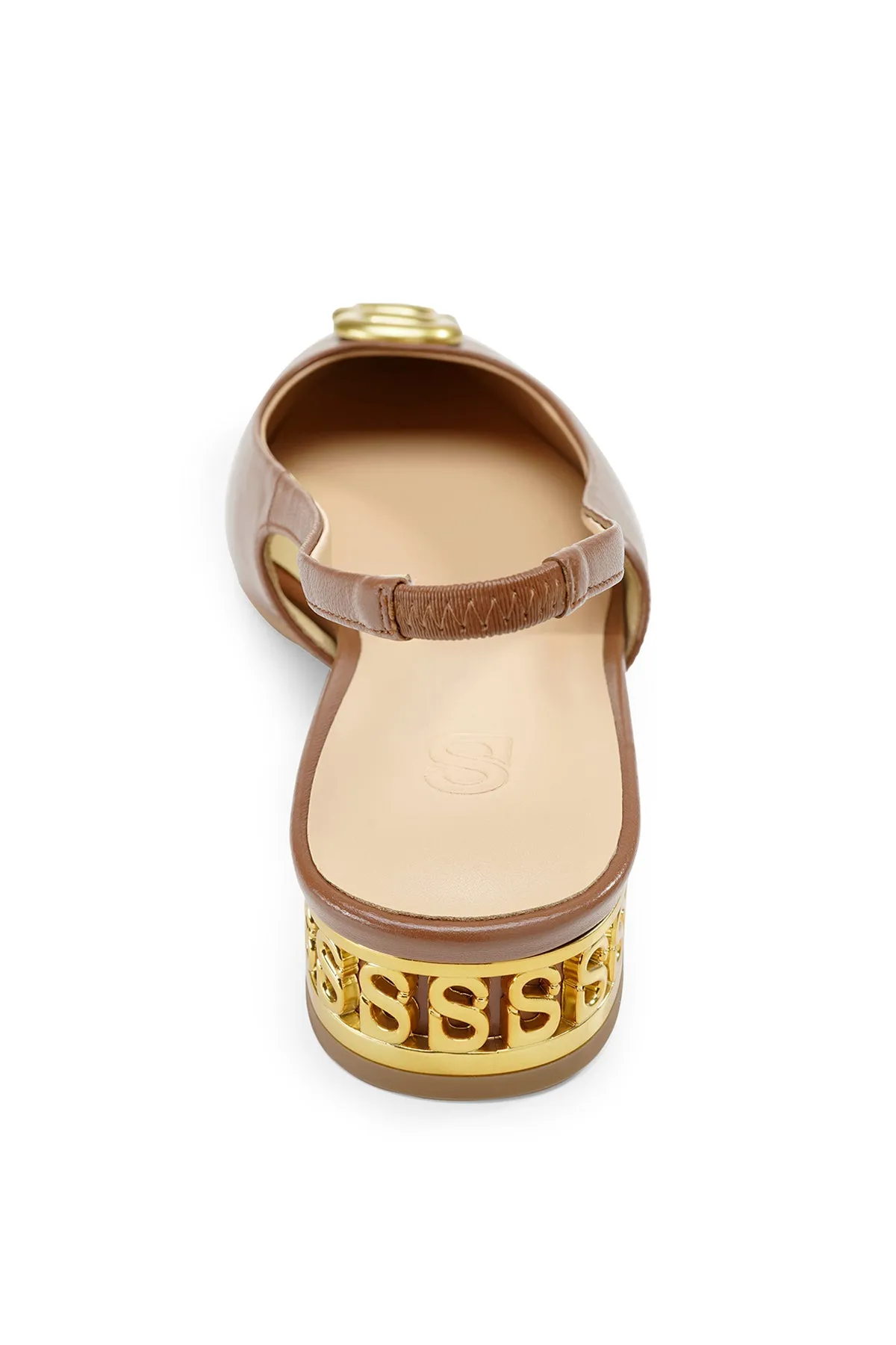 Milly Slingback Shoes - Caramel