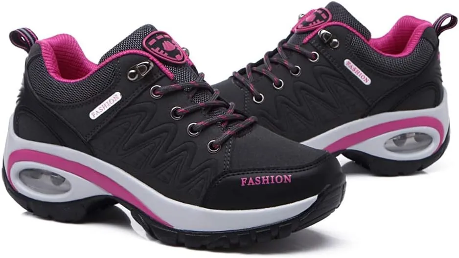 MIOKE Women's Outdoor Running Sport Shoes Waterproof Non-Slip Casual Trail Backpacking Climbing Hiking Shoes
