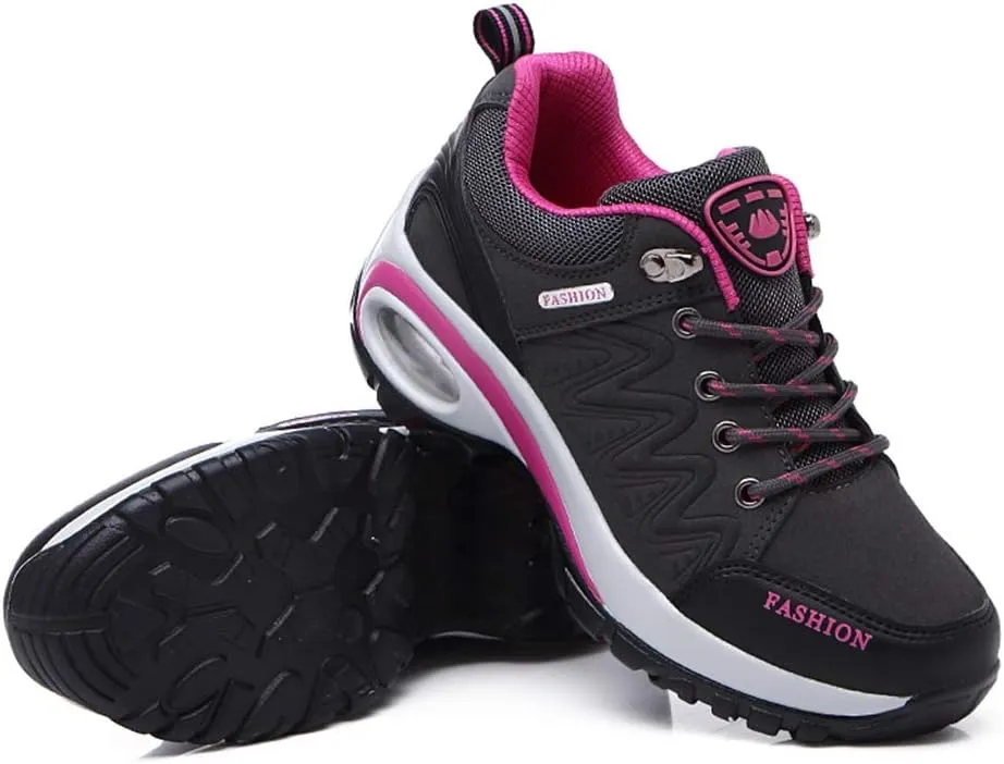MIOKE Women's Outdoor Running Sport Shoes Waterproof Non-Slip Casual Trail Backpacking Climbing Hiking Shoes
