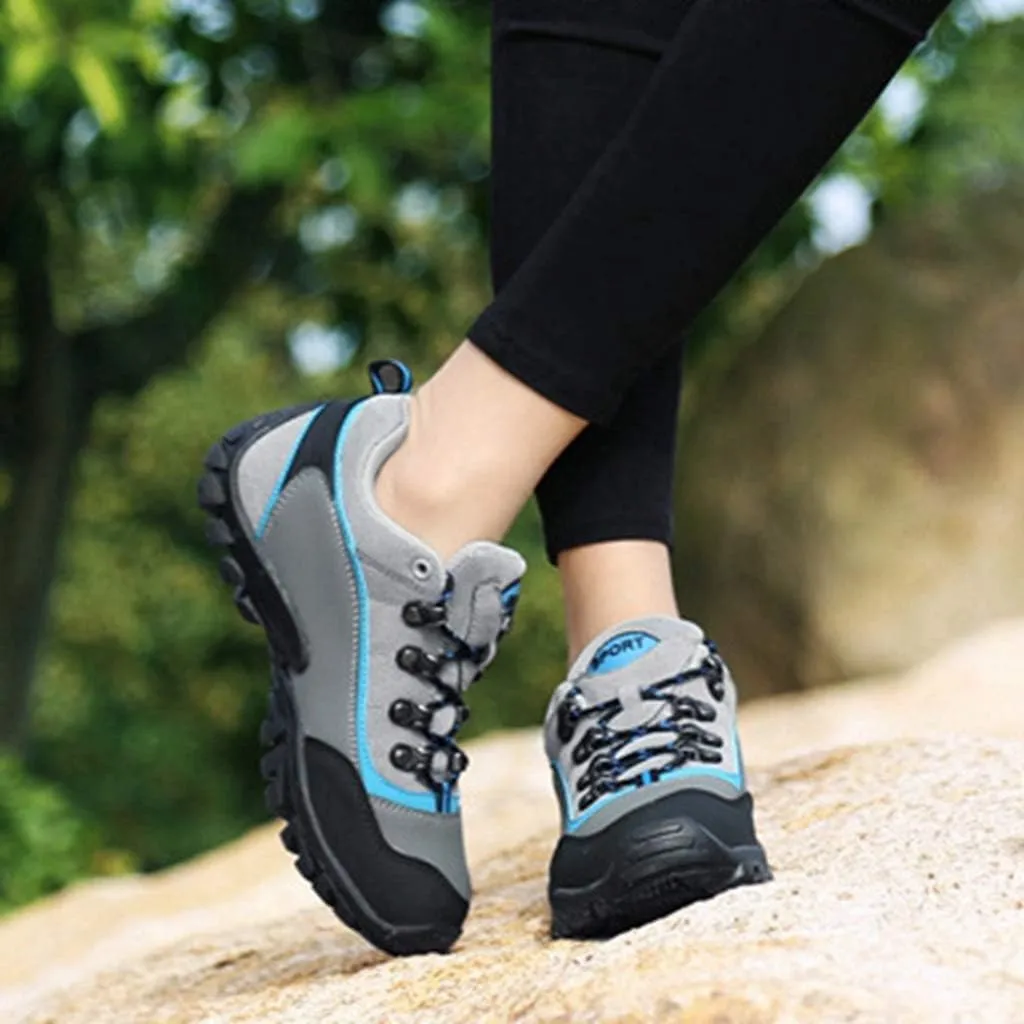 MIOKE Women's Waterproof Hiking Shoes Outdoor Running Trail Hiker Non-Slip Casual Climbing Backpacking Shoe