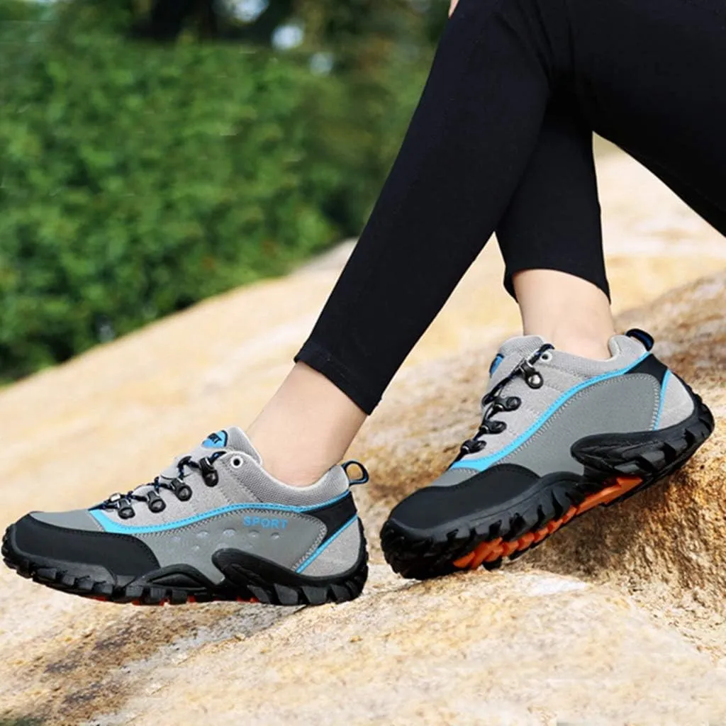 MIOKE Women's Waterproof Hiking Shoes Outdoor Running Trail Hiker Non-Slip Casual Climbing Backpacking Shoe