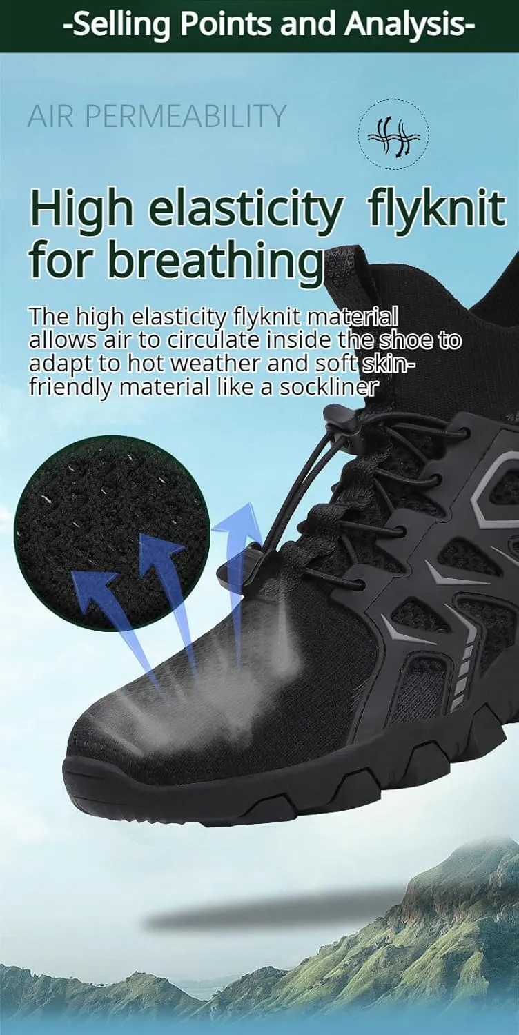 Mokcoliy]Outdoor Breathable Shoes Men's & Women's Hiking Boots with Slip- Sole - -Day Comfort High-Top Design for Winter Trekking, Mountain Climbing & Urban Adventures