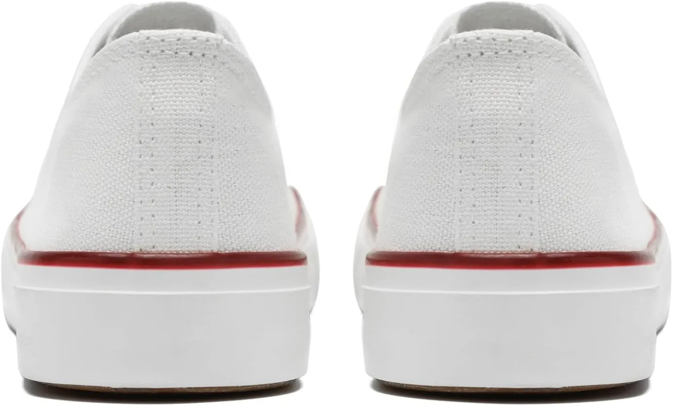 rosyclo Canvas Shoes for Women and Men, Low Top Canvas Sneakers Fashion Lace Up Comfortable Womens Classic Casual Tennis Walking Shoes