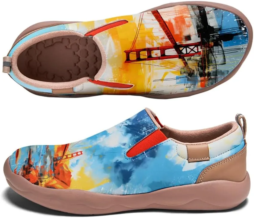 Slip On Loafers for Women Lightweight Cozy Casual Shoes Art Painted Walking Travel Sneakers