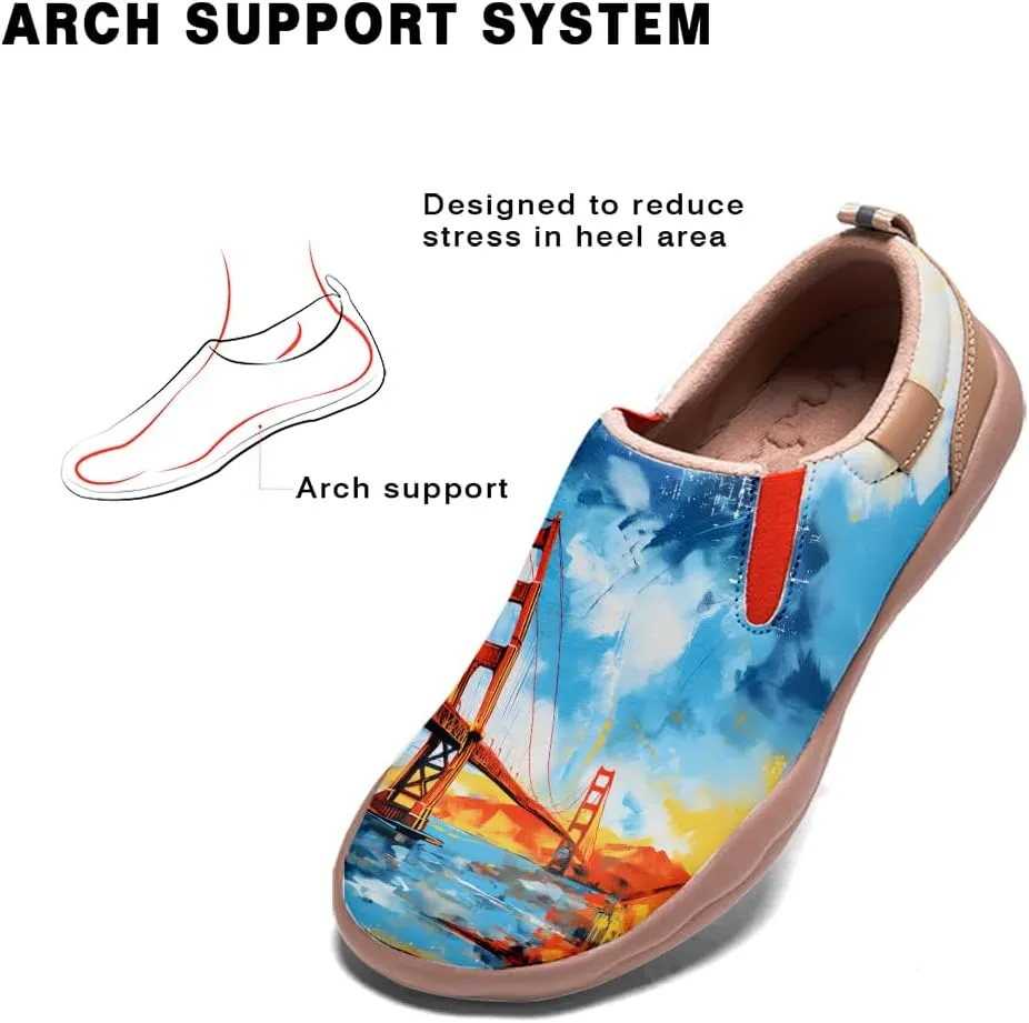 Slip On Loafers for Women Lightweight Cozy Casual Shoes Art Painted Walking Travel Sneakers