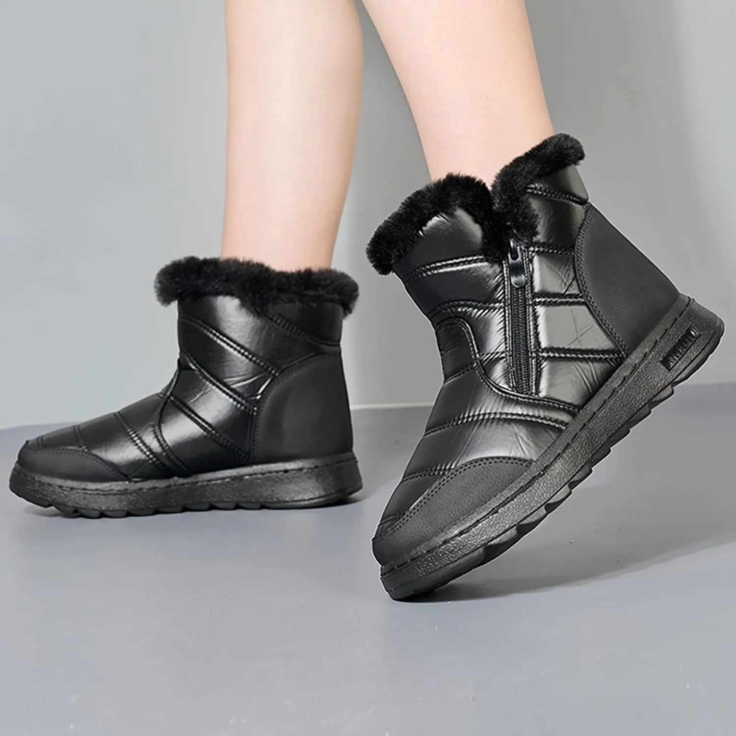 Women's Snow Boots Waterproof Snow Boots Outdoor Mid-Calf Boots Insulated Warm Outdoor Boots Duck Boots Women
