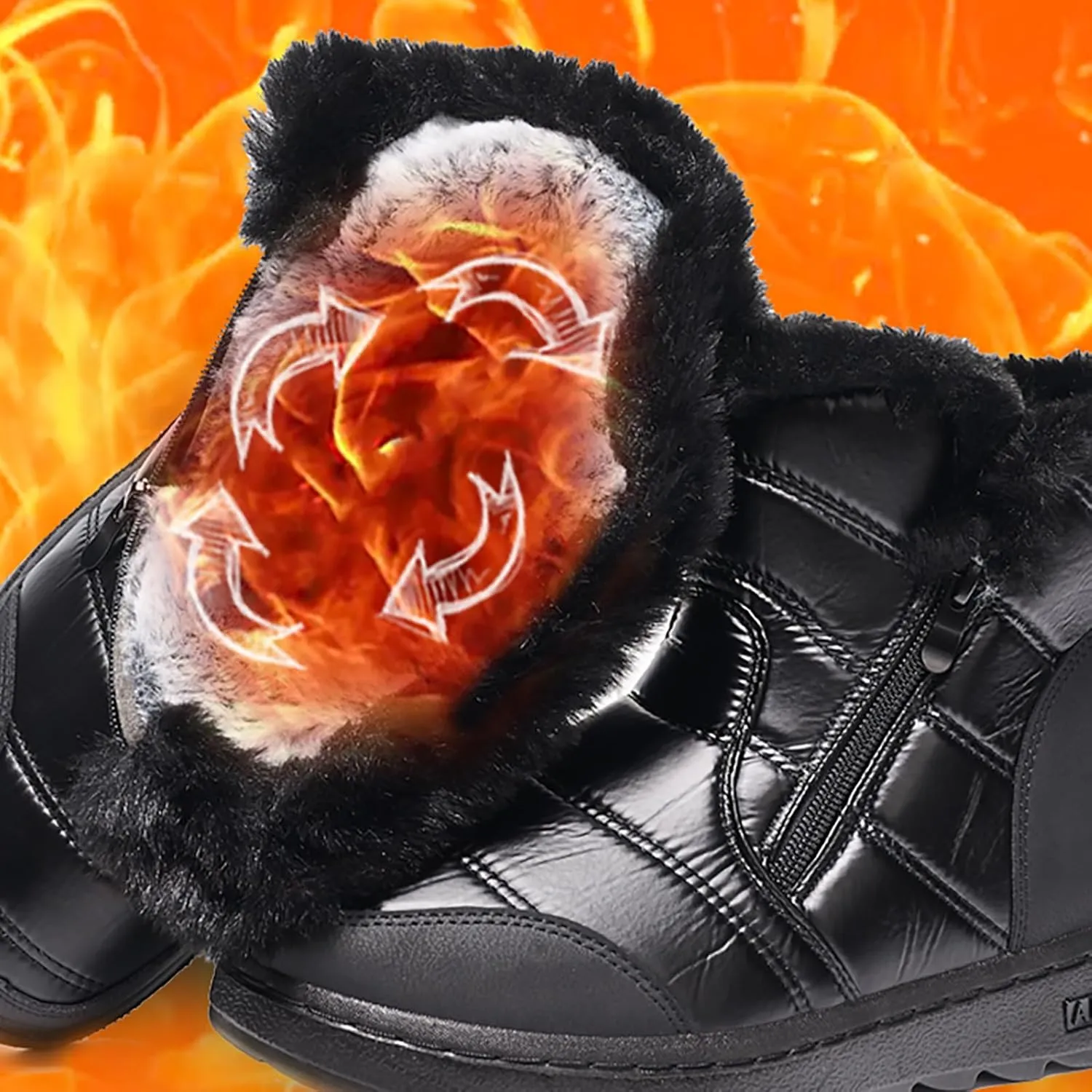 Women's Snow Boots Waterproof Snow Boots Outdoor Mid-Calf Boots Insulated Warm Outdoor Boots Duck Boots Women