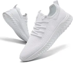 Womens Tennis Shoes Running Shoes - Gym Sneakers Shoes Walking Workout Shoes Non Slip Walking Athletic Slip On Lightweight Breathable Shoes