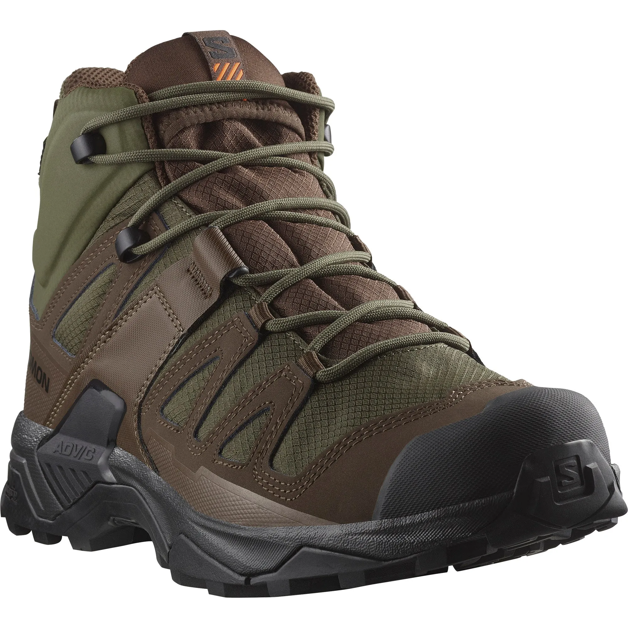X ULTRA TRACKER GTX Unisex Outdoor Hiking Shoes Ranger Green / Earth Brown / Black